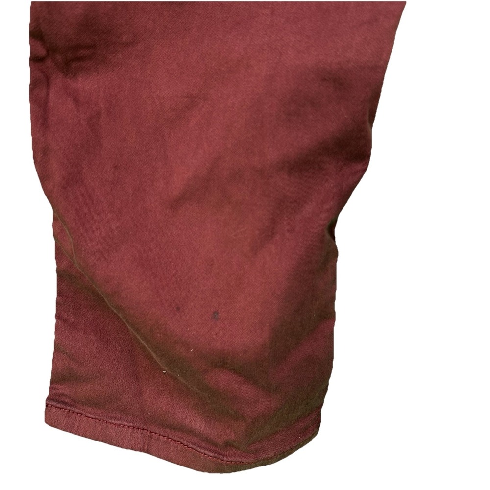 DUER N2X Relaxed Taper Jeans Burgundy Red Size 38x30 Stretch Casual Pants - Picture 5 of 6